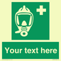 SH7212: Custom sign safe condition Emergency escape breathing device