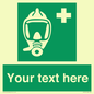 SH7212: Custom sign safe condition Emergency escape breathing device