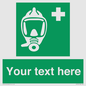 SH7212: Custom sign safe condition Emergency escape breathing device