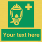 SH7212: Custom sign safe condition Emergency escape breathing device