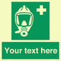 SH7212: Custom sign safe condition Emergency escape breathing device