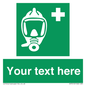 SH7212: Custom sign safe condition Emergency escape breathing device