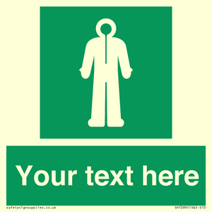 SH7289: Custom sign safe condition Survival clothing