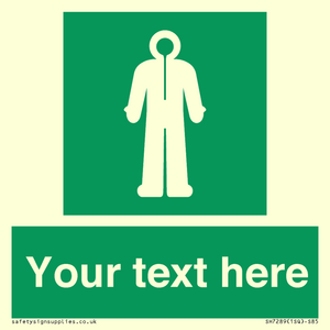 SH7289: Custom sign safe condition Survival clothing