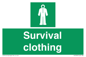 SH7299: Survival clothing