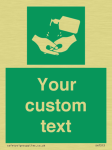 SH7313: Custom Safe Condition Hand sanitiser