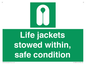 SL10045: Life jackets stowed within