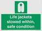 SL10045: Life jackets stowed within