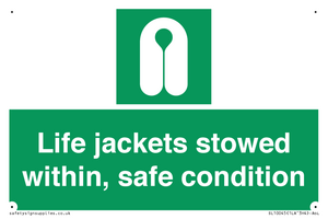 SL10045: Life jackets stowed within