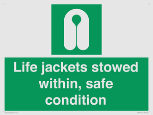 SL10045: Life jackets stowed within