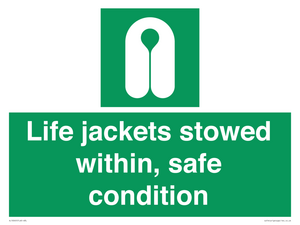SL10045: Life jackets stowed within