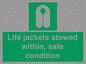 SL10045: Life jackets stowed within