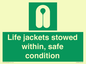 SL10045: Life jackets stowed within