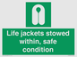 SL10045: Life jackets stowed within