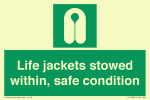 SL10045: Life jackets stowed within