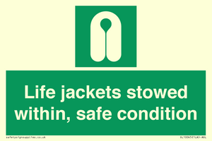 SL10045: Life jackets stowed within