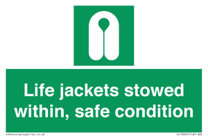SL10045: Life jackets stowed within