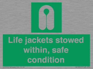 SL10045: Life jackets stowed within