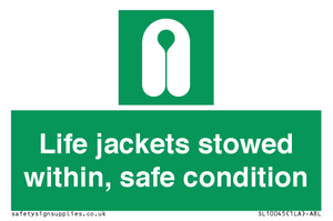 SL10045: Life jackets stowed within