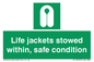 SL10045: Life jackets stowed within