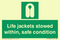 SL10045: Life jackets stowed within