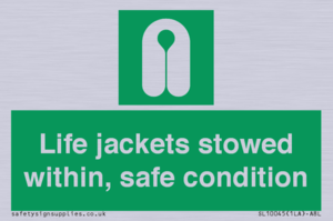 SL10045: Life jackets stowed within