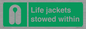 SL10045: Life jackets stowed within