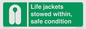 SL10045: Life jackets stowed within