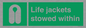 SL10045: Life jackets stowed within