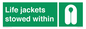 SL10045: Life jackets stowed within