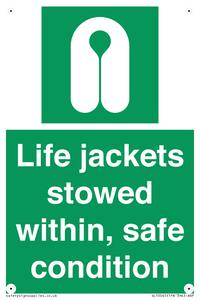 SL10045: Life jackets stowed within