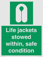 SL10045: Life jackets stowed within