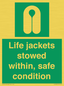 SL10045: Life jackets stowed within
