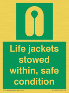 SL10045: Life jackets stowed within
