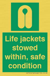 SL10045: Life jackets stowed within