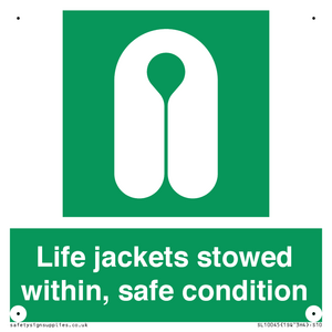 SL10045: Life jackets stowed within