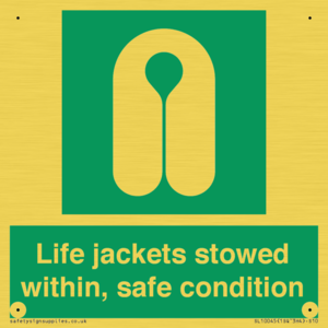 SL10045: Life jackets stowed within