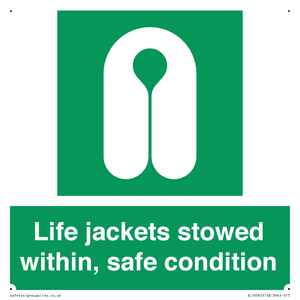 SL10045: Life jackets stowed within