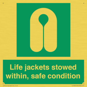 SL10045: Life jackets stowed within