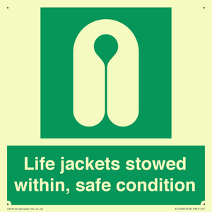 SL10045: Life jackets stowed within