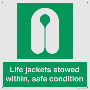 SL10045: Life jackets stowed within