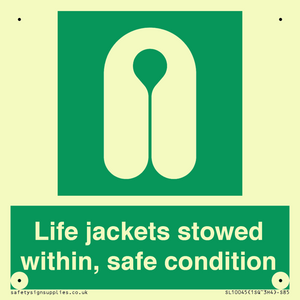 SL10045: Life jackets stowed within