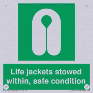 SL10045: Life jackets stowed within