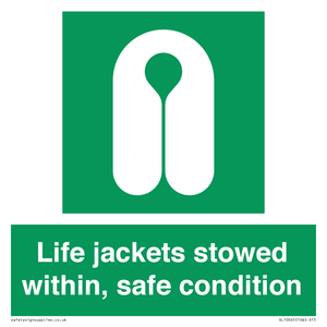 SL10045: Life jackets stowed within