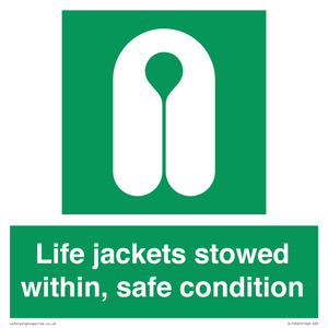 SL10045: Life jackets stowed within
