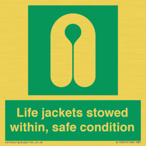 SL10045: Life jackets stowed within