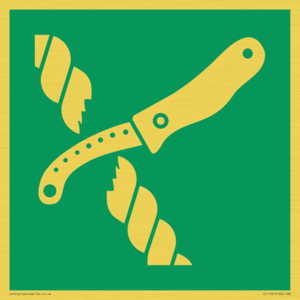 SL11641: E035 safe condition liferaft knife