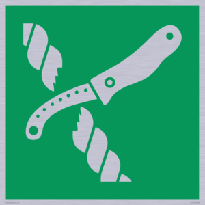 SL11641: E035 safe condition liferaft knife