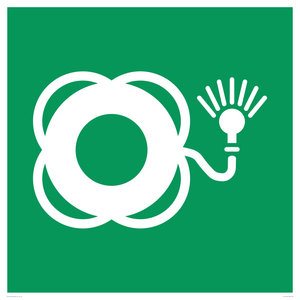 SL11657: E042 safe condition lifebuoy with light