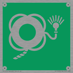 SL11659: E043 safe condition lifebuoy with line and light